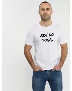 Футболка мужская — Just do yoga